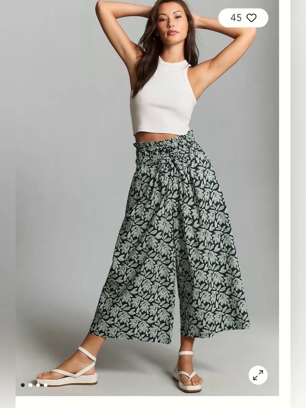En Saison Arielle Pants size medium wide leg ankle multicolored EUC - Picture 1 of 10